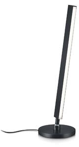 Stolná LED lampa Kosma, čierna, ovládanie gestami, Čierna, Obývacia izba / jedáleň, Mosadz, Moderný