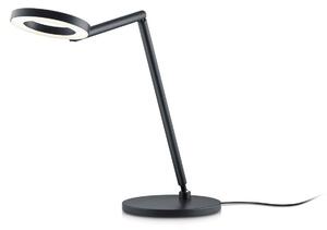 Stolná LED lampa Tessa-T, čierna, ovládanie gestami, Čierna, Pracovňa / Kancelária, Mosadz, Moderný