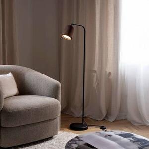 New Works Stojacia lampa Material, hnedá/čierna, Tmavé drevo, Obývacia izba / jedáleň, kov, Moderný, Stolová lampa