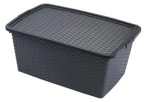 Plastový úložný box s vekom HEIDRUN 40l