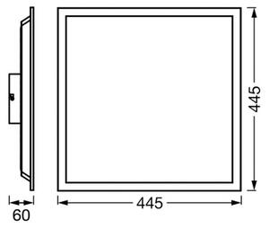 OSRAM SMART+ WiFi LED panel PLANON MAGIC, biely 45 cm RGB, Biela / opálová, Obývacia izba / jedáleň, kov, Moderný, Stropné svetlo