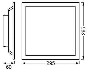 OSRAM SMART+ WiFi LED panel PLANON MAGIC, biely 30 cm RGB, Biela / opálová, Obývacia izba / jedáleň, kov, Moderný, Stropné svetlo