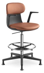 LD SEATING - Stolička ZOE 223-BR s podrúčkami