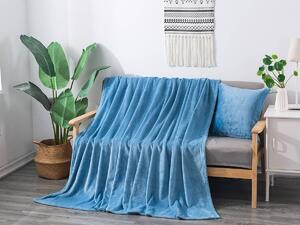 XPOSE® Mikroplyšová deka Exclusive - nová modrá 150x200 cm