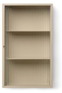 Nástenná skrinka Haze Reeded Glass – Cashmere