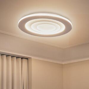OSRAM stropné LED svetlo ORBIS SPIRAL ROUND, Ø 69 cm, biele 63 W, Biela / opálová, Obývacia izba / jedáleň, kov, Moderný