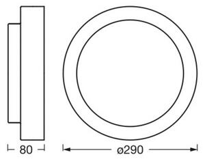 Stropné svietidlo OSRAM ORBIS MADRID, čierne, Ø 29 cm kov/sklo, Čierna, Obývacia izba / jedáleň, kov, Moderný