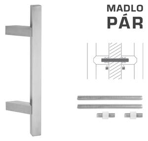 MPkovania FT - MADLO kód K31Z 25x25 mm UN pár Rozteč madla: 210 mm, Rozmer profilu madla: 25x25 mm, Dĺžka: 400 mm