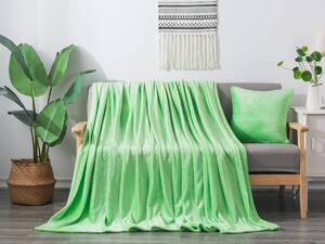 XPOSE® Mikroplyšová deka Exclusive - letná zelená 150x200 cm