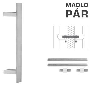 MPkovania FT - MADLO kód K41Z 40x10 mm UN pár Rozteč madla: 210 mm, Rozmer profilu madla: 40x10 mm, Dĺžka: 400 mm