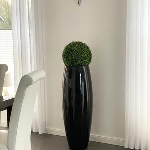 Kvetináč MAGNUM, sklolaminát, výška 100 cm, čierny lesk