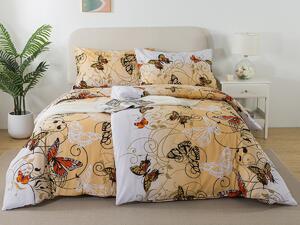 XPOSE® Bavlnené obliečky KAROLÍNA na dve postele - béžové