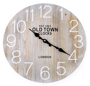 Drevené hodiny OLD TOWN