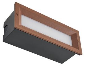 Bodové svetlá Lucande, Lachlain, Hnedá / Hrdzavá, Balkón, Hliník, Moderný