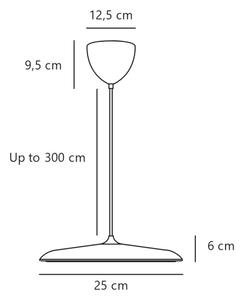 DFTP by Nordlux - LED stmievateľný luster s lankom ARTIST LED/14W/230V 3000K