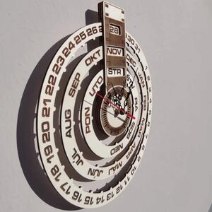 Stylesa Drevený kalendár + hodiny z dreva gravírované laserom JOGBEL PR0161 topoľ svetý