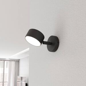 Nástenný ohrievač Sora, výška 15 cm, kov, Čierna, Obývacia izba / jedáleň, kov, Moderný, Nástenné svietidlo