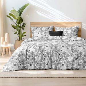 Goldea bavlnené posteľné obliečky - abstraktné kruhy 140 x 200 a 70 x 90 cm