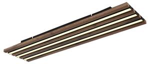 GLOBO 67347D4 HAYDEN stropné svietidlo LED 30W 3100/1500lm 3000K čierna, drevo