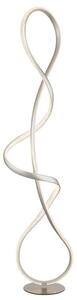 GLOBO 67341SN SWIRL stojacia lampa V1325mm LED 36W 3860/2260lm 4000K nikel, krištáľový efekt