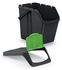 Odpadkový kôš na triedený odpad (3 ks) ISWB25S3 25 l - čierna / kombinácia farieb