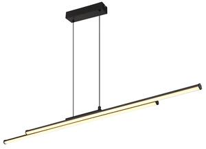 GLOBO 67342-24H KIRINA závesné svietidlo LED 24W 2530/1800lm 3000K čierna, opálová