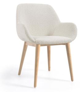 Biela jedálenská stolička Konna – Kave Home