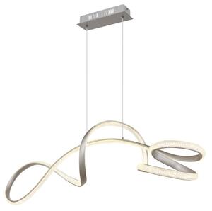 GLOBO 67341N SWIRL závesné svietidlo LED 40W 4280/3670lm 4000K nikel, krištáľový efekt