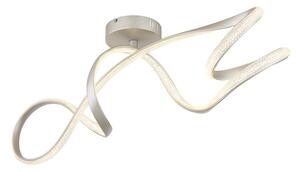 GLOBO 67341DN SWIRL stropné svietidlo LED 30W 3650/2950lm 4000K nikel, krištáľový efekt