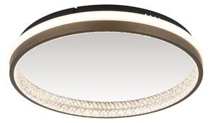 GLOBO 67179D DELLA stropné svietidlo D397mm LED 40W 4400/1790lm 3000+4000+6000K čierna, šedá, krištáľový efekt