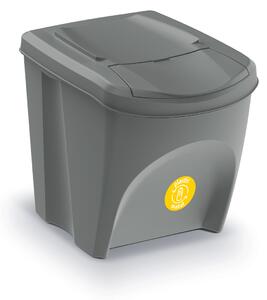Odpadkový kôš na triedený odpad (3 ks) IKWB25S3 25 l - sivý kameň