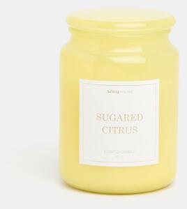 Sinsay - Sviečka s vôňou Sugared Citrus - svetložltá
