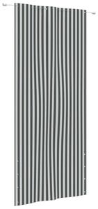 Balkónová markíza antracit a biela 120x240 cm oxfordská látka