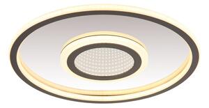 GLOBO 48556-40 CARA stropné svietidlo D432mm LED 40W 4630/2400lm 3000K šedá, opálová, zrkadlový efekt