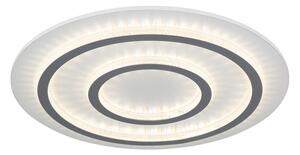 GLOBO 48042-60W JAYDEN stropné svietidlo D550mm LED 60W 9100/2100lm 3000-6500K biela, šedá, krištáľový efekt, časovač, diaľkový ovládač