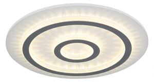 GLOBO 48042-40W JAYDEN stropné svietidlo D450mm LED 40W 4700/1300lm 3000-6500K biela, šedá, krištáľový efekt, časovač, diaľkový ovládač