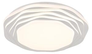 GLOBO 48036-36 FLORDELIS stropné svietidlo D480mm LED 36W 4479/1271lm 3000+4000+6000K biela, chrómová, switchdimmer
