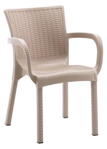 Záhradná stolička Ratty (cappuccino). Vlastná spoľahlivá doprava až k Vám domov. 1052663