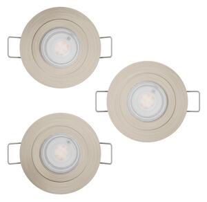 Eglo 902268 -SADA 3x LED zapustené bodové svietidlo BARRANCO LED/4,8W/230V chróm