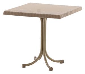 Záhradný stôl Ratty (pre 2 osoby) (cappuccino). Vlastná spoľahlivá doprava až k Vám domov. 1052664