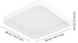 Eglo 901913 - LED RGBW stmievateľné stropné svietidlo LORETELLO-Z LED/20W/230V 35x35cm biela