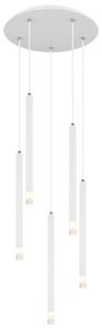 GLOBO 15629W-5 RYAN závesné svietidlo D340mm 5xG9 biela