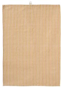 Bavlnená utierka Linea Mustard / Light pink 50 × 70 cm