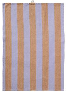 Bavlnená utierka Linus Purple / Rustic Brown 50 × 70 cm