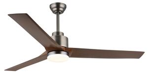 GLOBO 03607 MODESTO stropný ventilátor so svetlom D1480mm LED 20W 1800/900lm 2700-6500K imitácia dreva, časovač, diaľkový ovládač