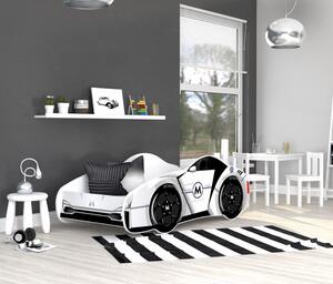 MAXMAX Detská posteľ auto JOE 140x70 cm - biela (12)