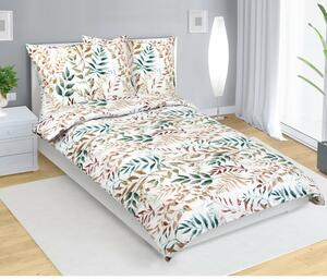 Bellatex Bavlnená posteľná bielizeň Twig beige ,140 x 200 cm, 70 x 90 cm, 140 x 200 cm, 70 x 90 cm