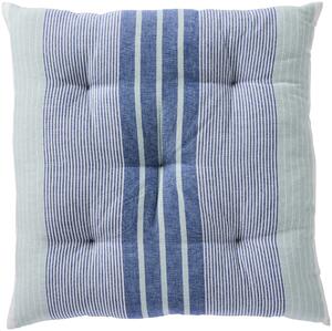 Bavlnený sedák Blue / White stripes 50 × 50 cm