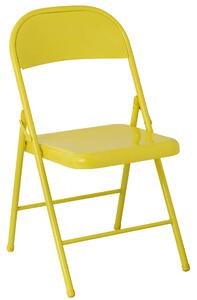 Skladacia stolička Metal Yellow
