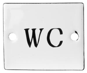 Smaltovaná ceduľka WC